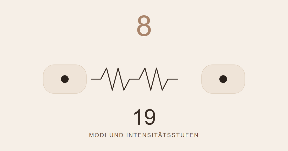 Schematische Darstellung eines Impulses zwischen zwei Elektroden